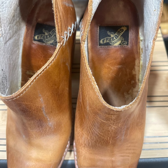 Freebird by Steven Steel Distressed Booties in Tan Size 8 - Picture 2 of 15